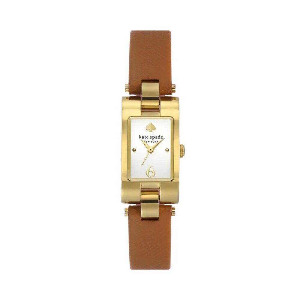 Kate Spade New York Women's Brookville Brown Leather Strap Watch 12mm